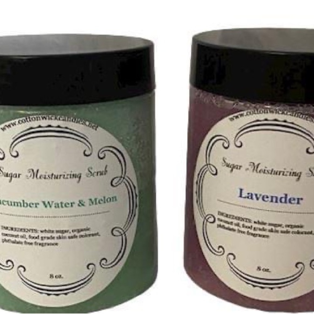All Natural Hand crafted Sugar Scrubs Skin Bath Shower Moisturizing